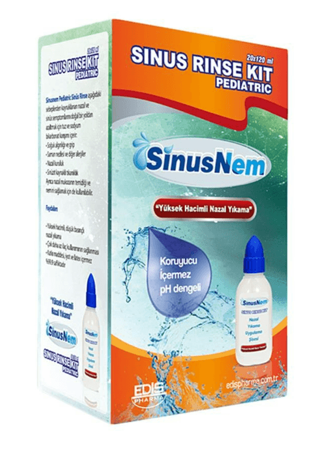 Edis Pharma Sinusnem Sinus Rinse Pediatric Kit 20 x 120 ml