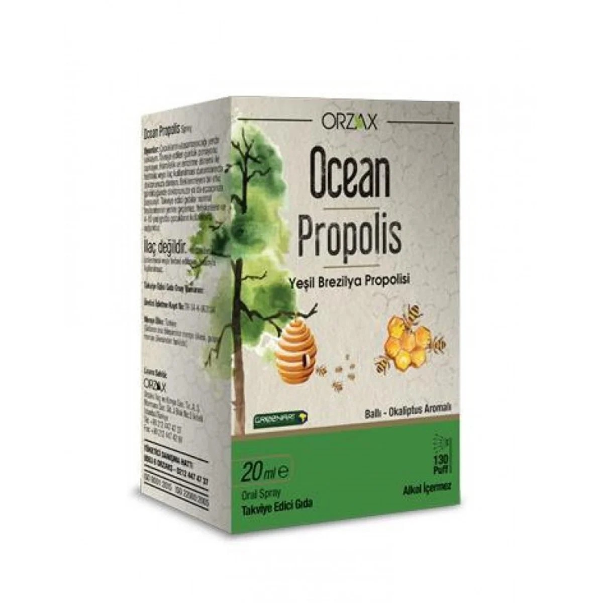 Orzax Ocean Propolis Sprey 20 ml (boğaz enfeksiyonlarının tedavisine yardımcı olur) 4-10 yaşa uygundur.