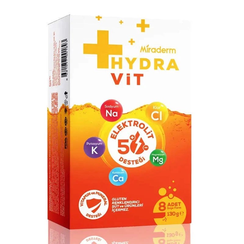 Miraderm HYDRA VİT Multivitmin 8 Adet Saşe Form 