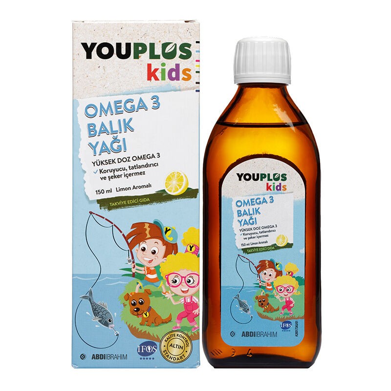 Abdi İbrahim Youplus Kids Omega-3 150 ml