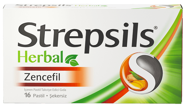 Strepsils Herbal Zencefil Boğaz Pastili (31.08.24 Tarihli)