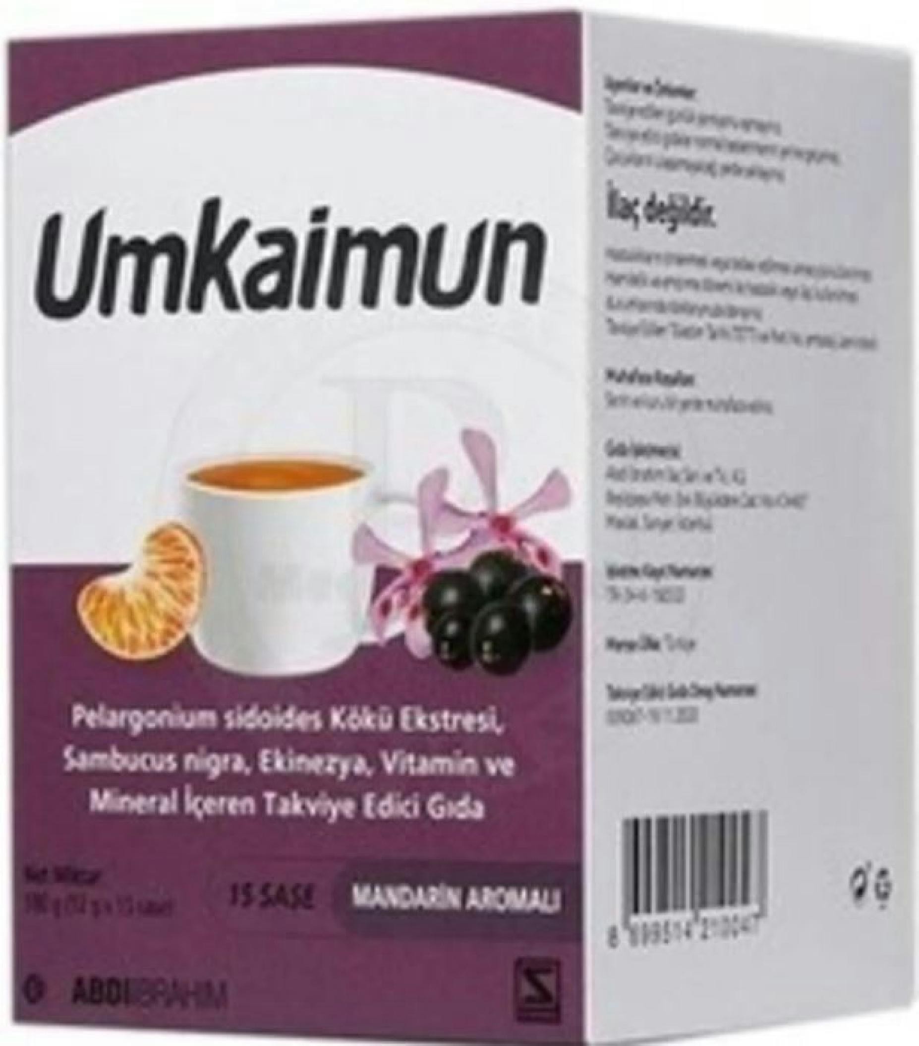 Umkaimun Vitamin Mineral İçeren 15 Şase