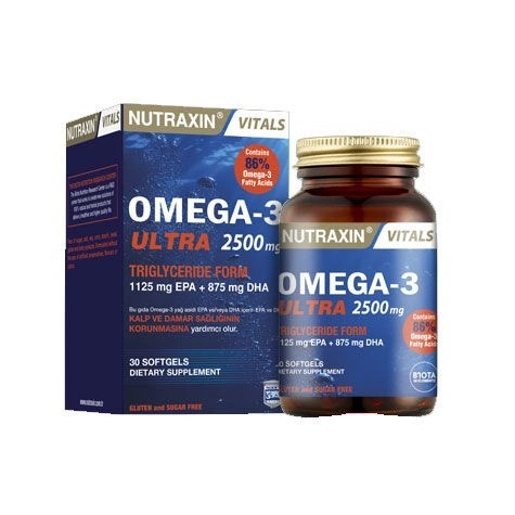 Nutraxin Omega-3 Ultra 2500 ml 30 Yumuşak Kapsül