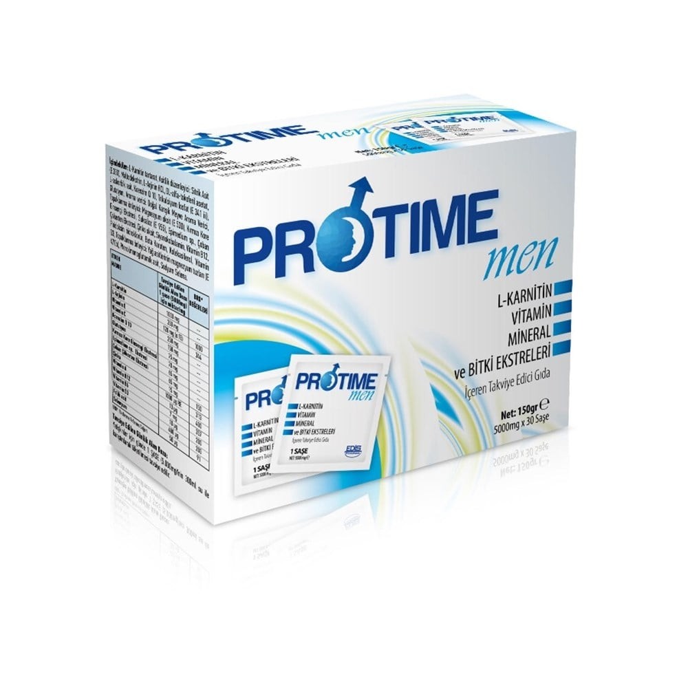 Protime Men 30 Saşe (üreme sağlığı kalitesi artışına destek olan antioksidan, aminoasit ve bitkisel ekstre kombinasyonudur. )