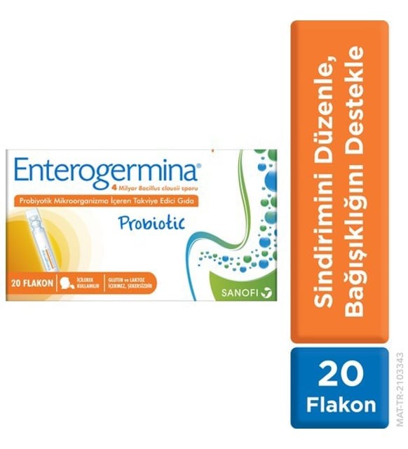 Enterogermina Yetişkin 5 ml 20 Flakon SKT 30/12/24