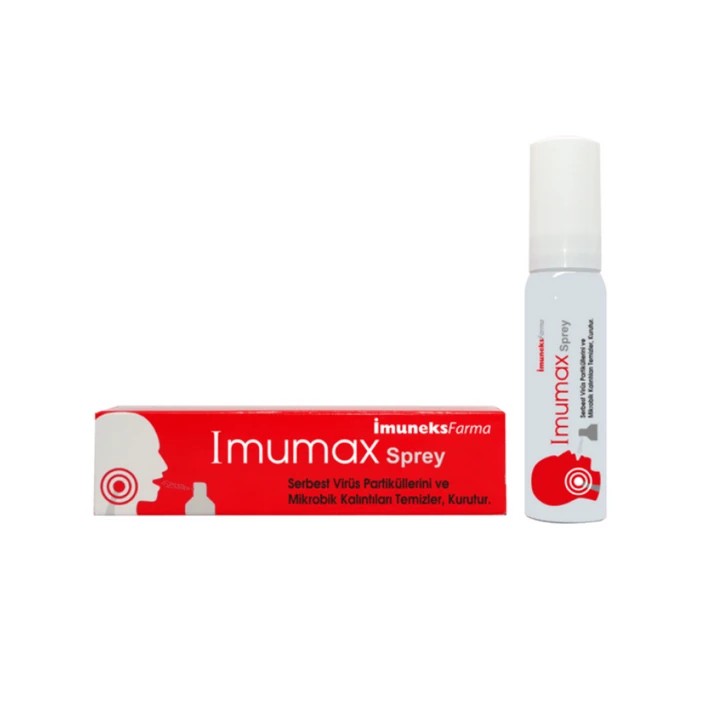 İmuneks İmumax Boğaz Spreyi 30 ml (Boğaz enfeksiyonlarının tedavisinde kullanılan içerisinde bal ve mürver ekstresi bulunan sprey)