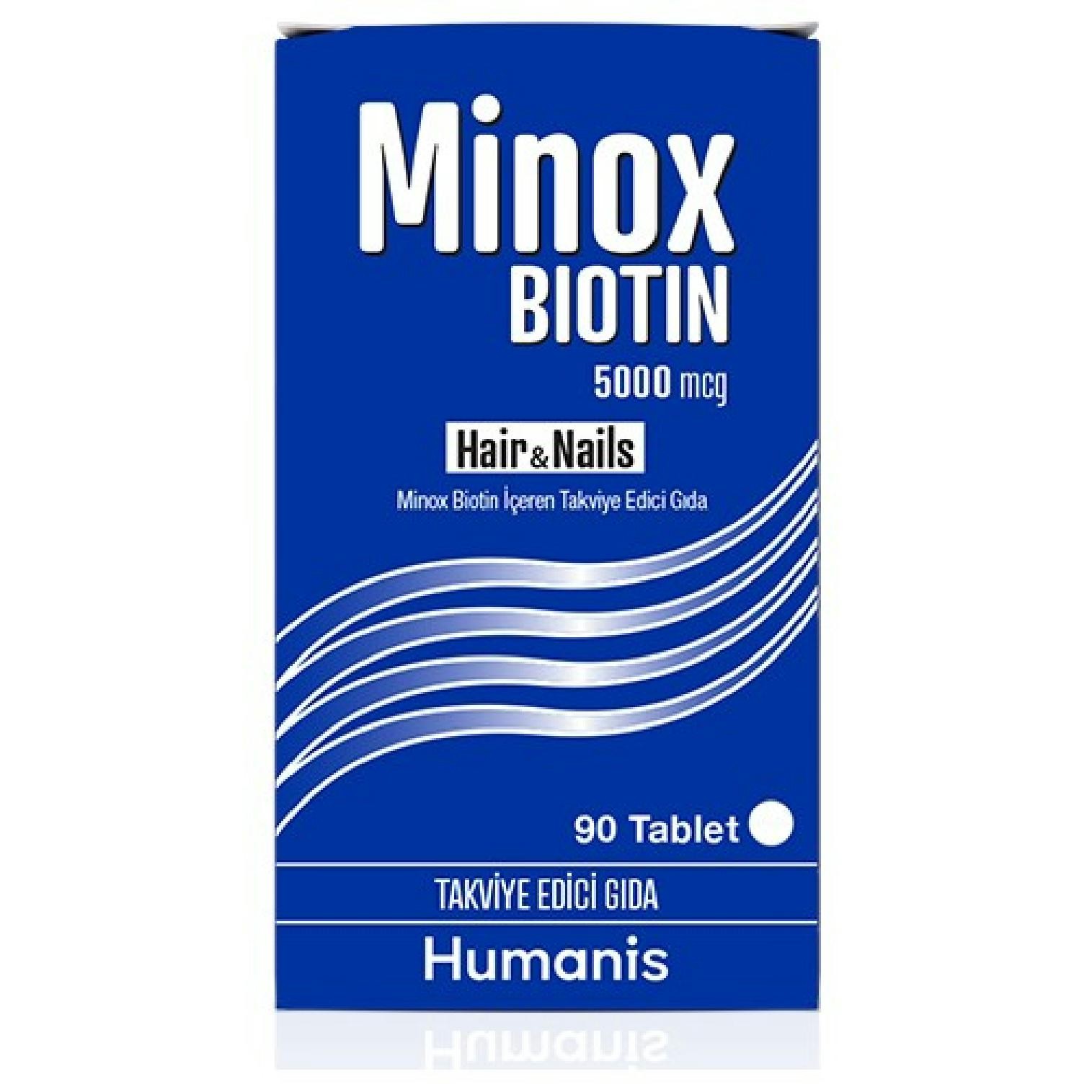 Minox Biotin 5000 mcg 90 Tablet