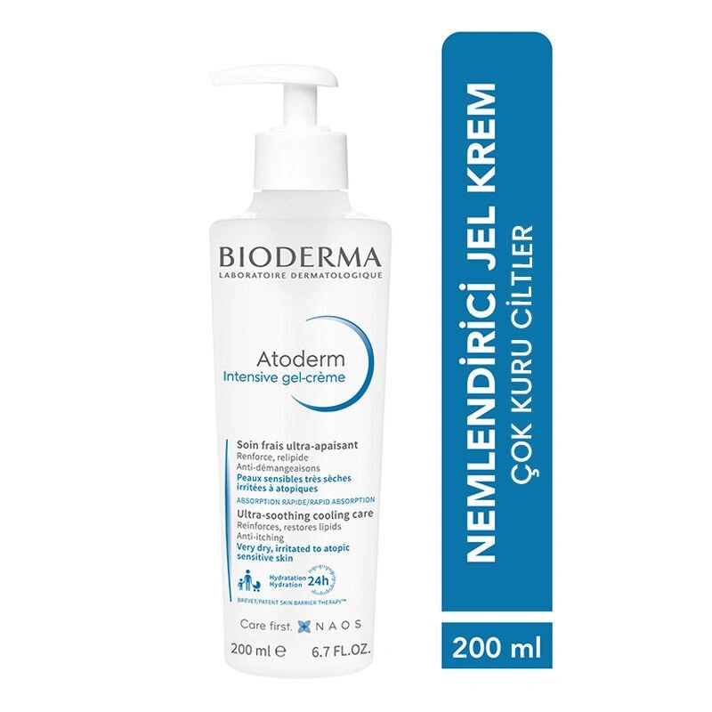 Bioderma Atoderm Intensive Gel Creme Nemlendirici Jel Krem 200 ml SKT 31/12/24