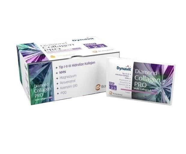 Dynavit Diamond NMN Collagen Pro 30 Saşe - Ananas Aromalı