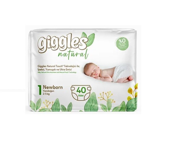 Giggles Natural 1 Numara Mini 1 Paket 40 Adet