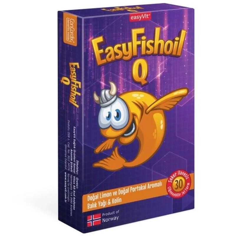 EasyFishoil Q Kids Çiğnenebilir Jel 30 Adet