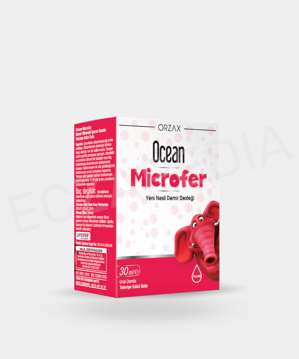 Orzax Ocean Microfer Demir Minerali İçeren Takviye Edici Gıda 30 ml - Damla (4-10 yaş arası uygundur)