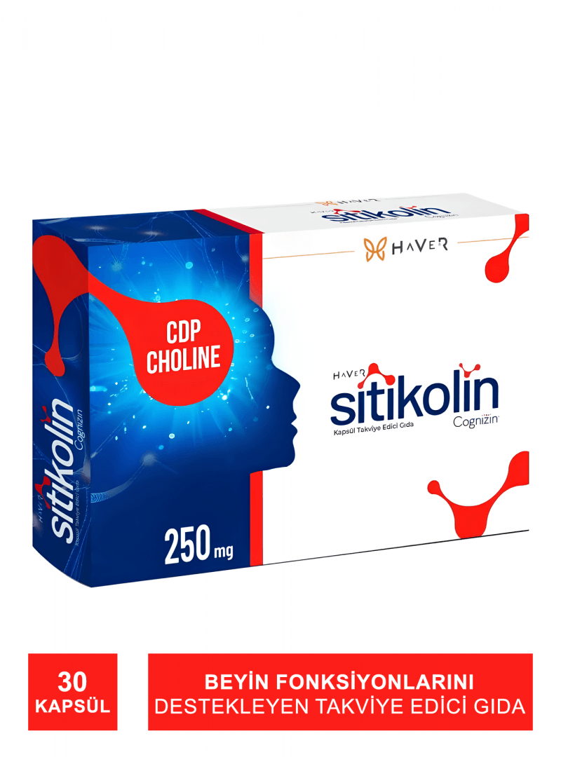 Haver Sitikolin Cognizin 250 mg 30 Kapsül