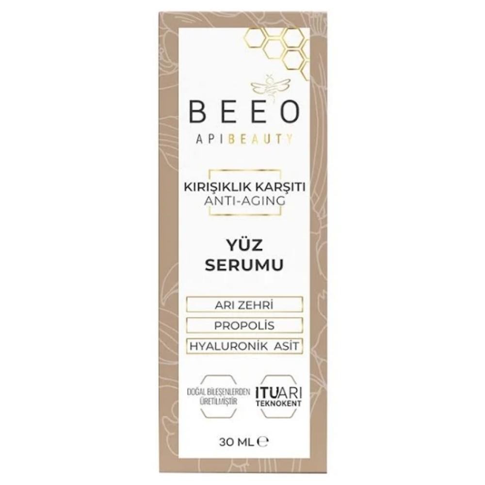 Bee'O Apibeauty Propolisli Anti-Aging Yüz Serumu 30 ml (Doğal bitkisel yağlar ve değerli vitaminler ile cildi besler.)