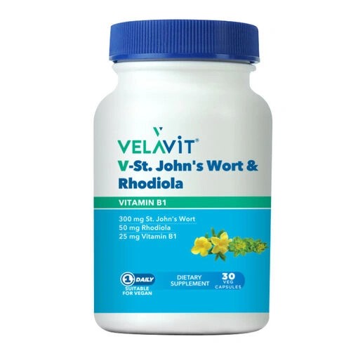 Velavit V-St. John's Worth Rhodiola 30 Kapsül