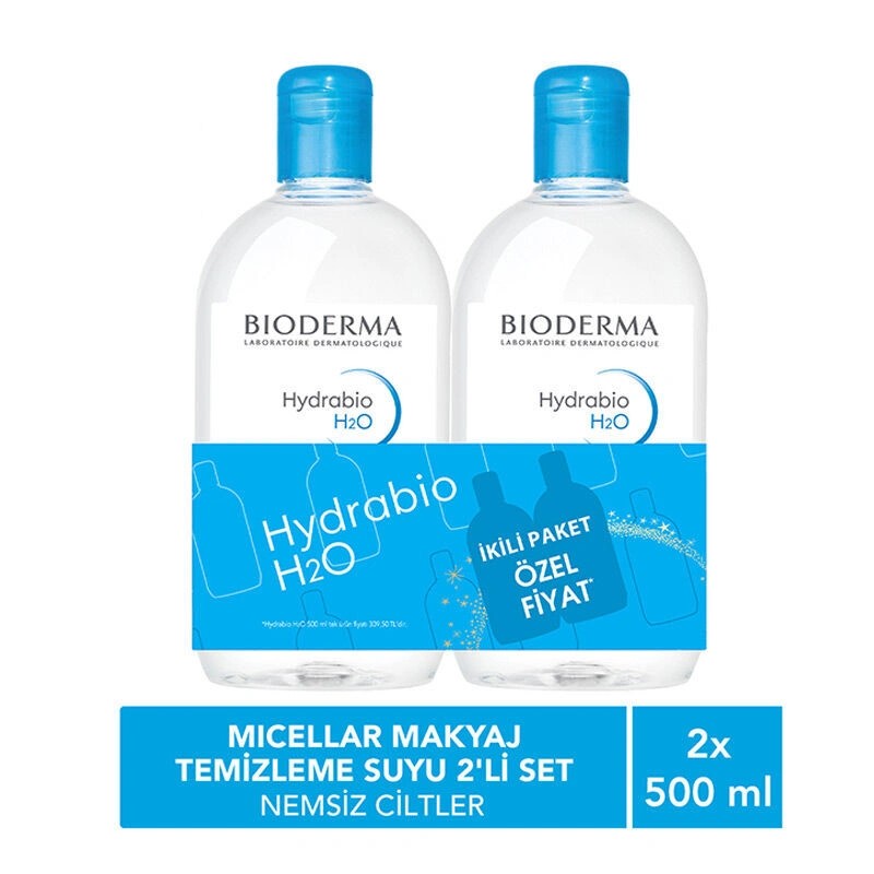 Bioderma Hydrabio H2O  Yüz Temizleyici 2x500ml 