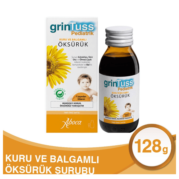 Grintuss Pediatrik Öksürük Şurubu Kids 128 gr