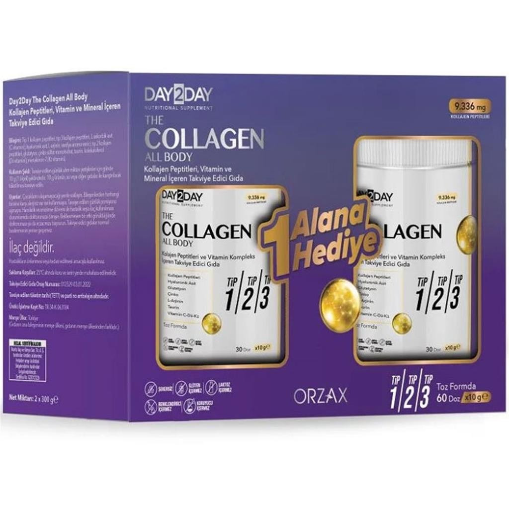 Day2Day The Collagen All Body Toz 300 Gr - 1 Alana 1 Bedava