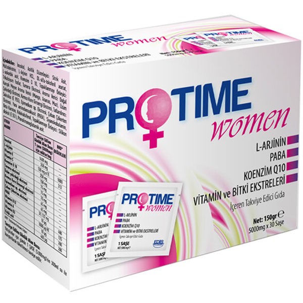 Protime Women 30 Saşe ( kadın üreme sağlığı ve gebelik oranı artışını destekleyen saşe form kombinasyondur)