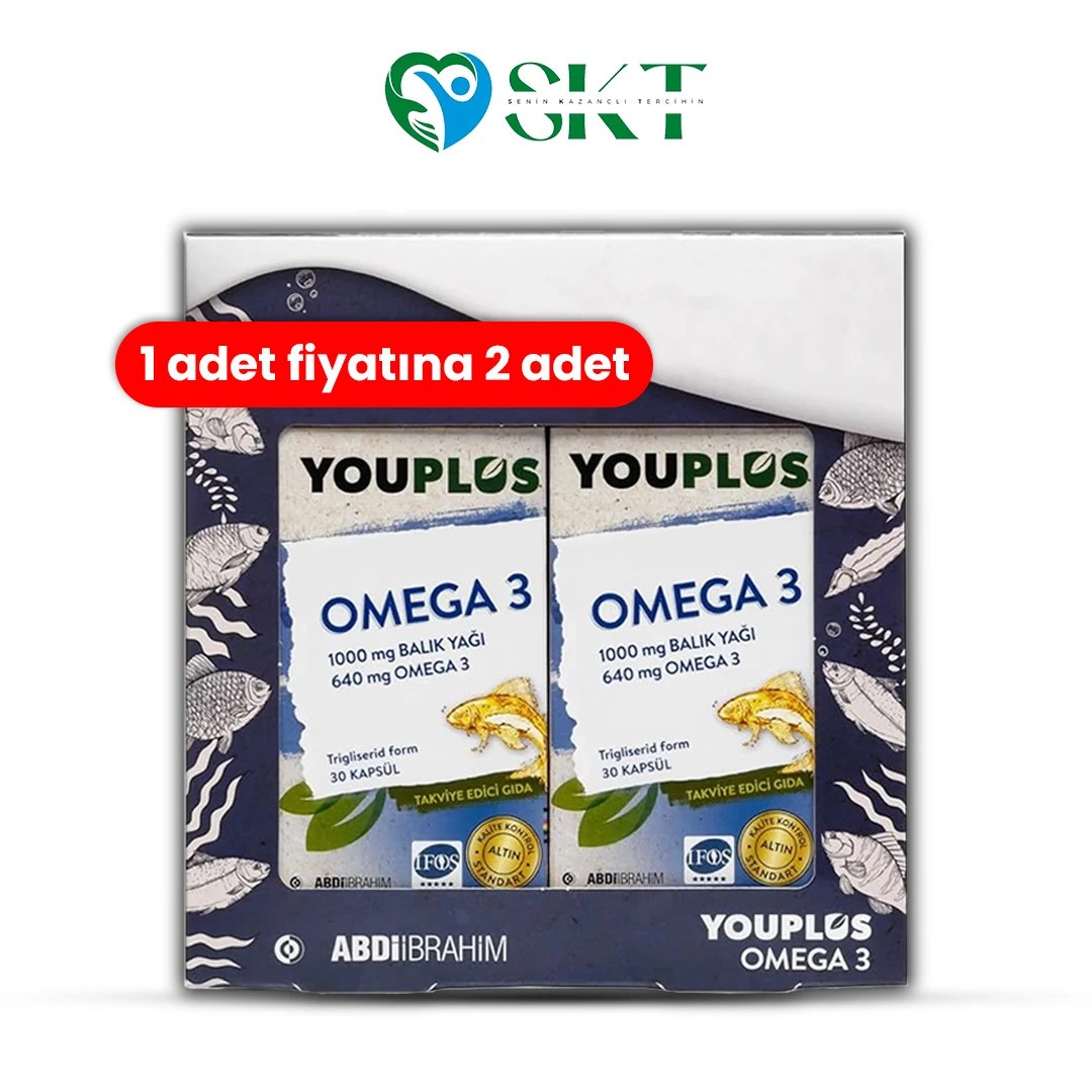 Youplus Daily Omega 3 30+30 Kapsül Avantajlı Paket - Abdi İbrahim