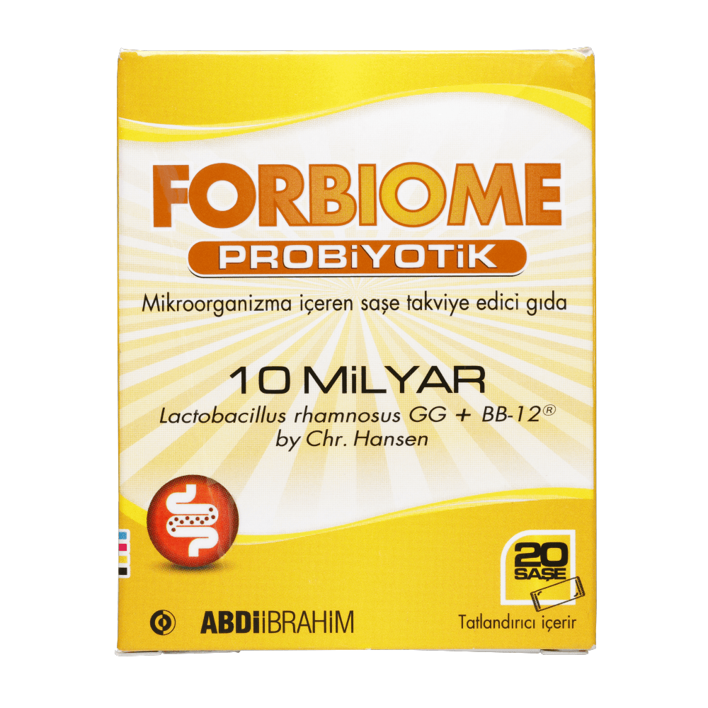 Forbiome Probiyotik 10 Milyar Mikroorganizma İçeren 20'li Saşe - Abdi İbrahim SKT 30/04/26