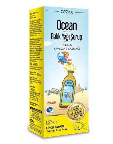 Orzax Ocean Omega3 Şurup 150 ml - Limon