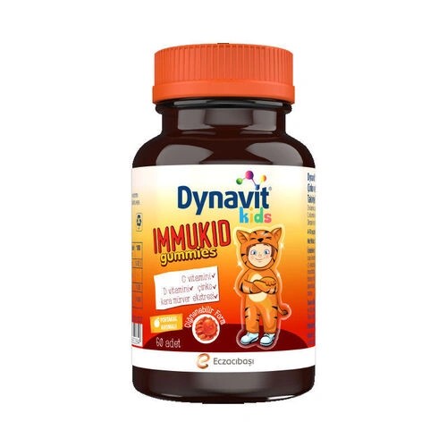 Dynavit Kids Immukid Gummies 60 Adet Çiğnenebilir Form SKT: 30/07/25