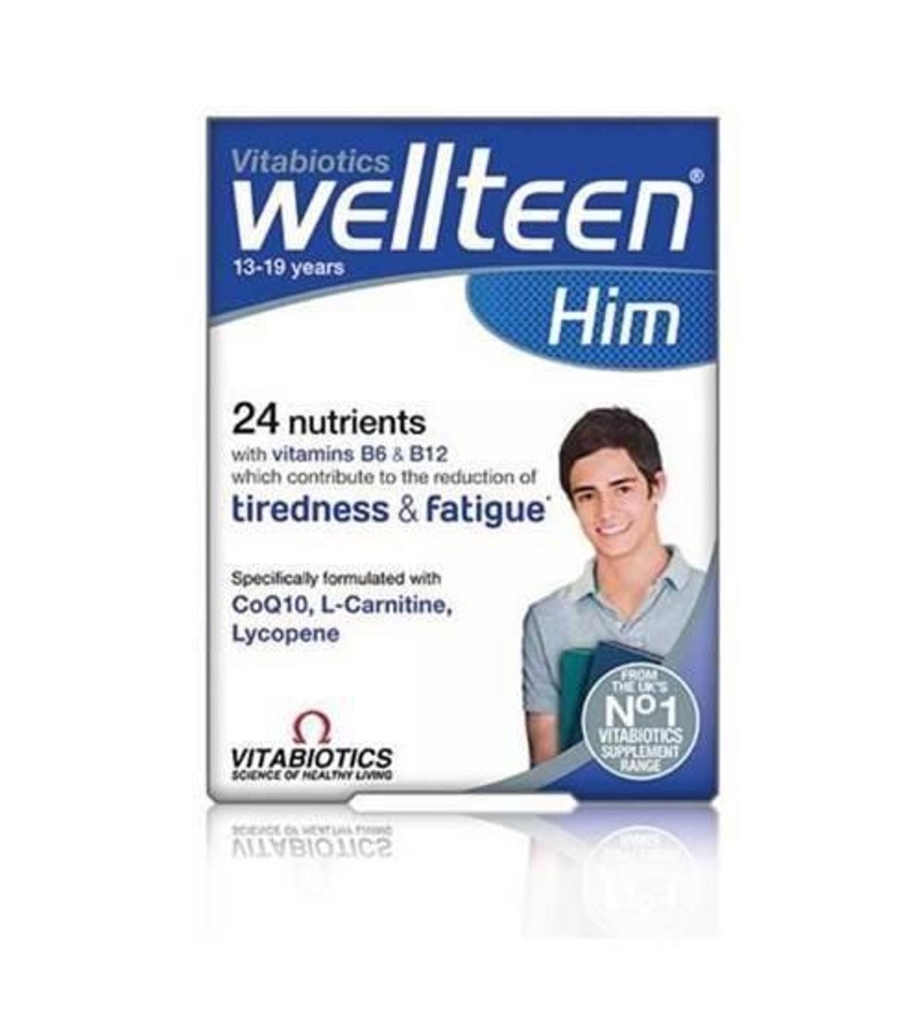 Vitabiotics Wellteen Him 13-19 years 30 Tablets (13-19 Yaş arası erkek bireyler için) (yorgunluk ve bitkinliğin azalmasına katkıda bulunur.)