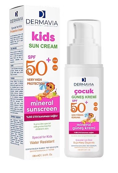 Dermavia Çocuk Güneş Kremi SPF50+ 100 ml