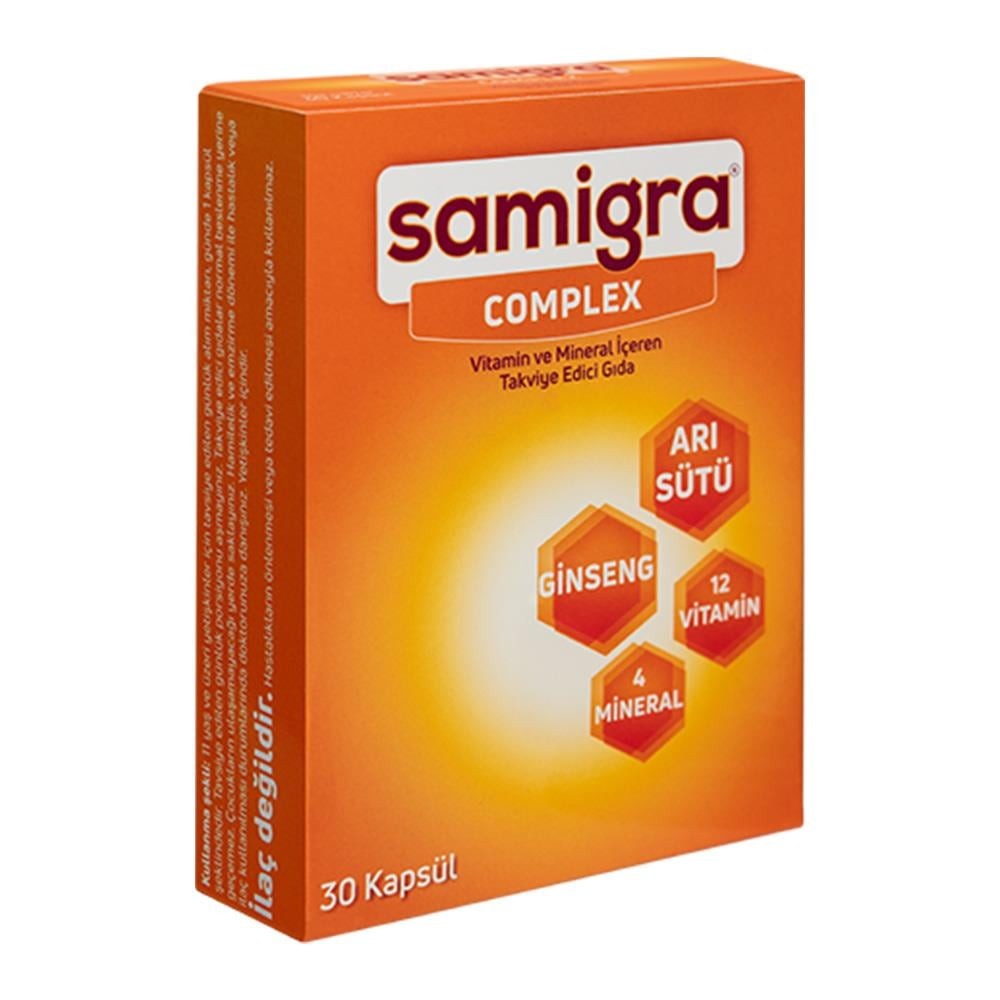 Samigra Complex 30 Kapsül Multivitamin
