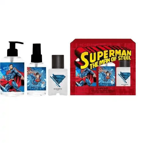 Rebul Warner Bros Superman Gift Set - Kolonya 100 ml + Sıvı Sabun 250 ml + Parfüm 20 ml