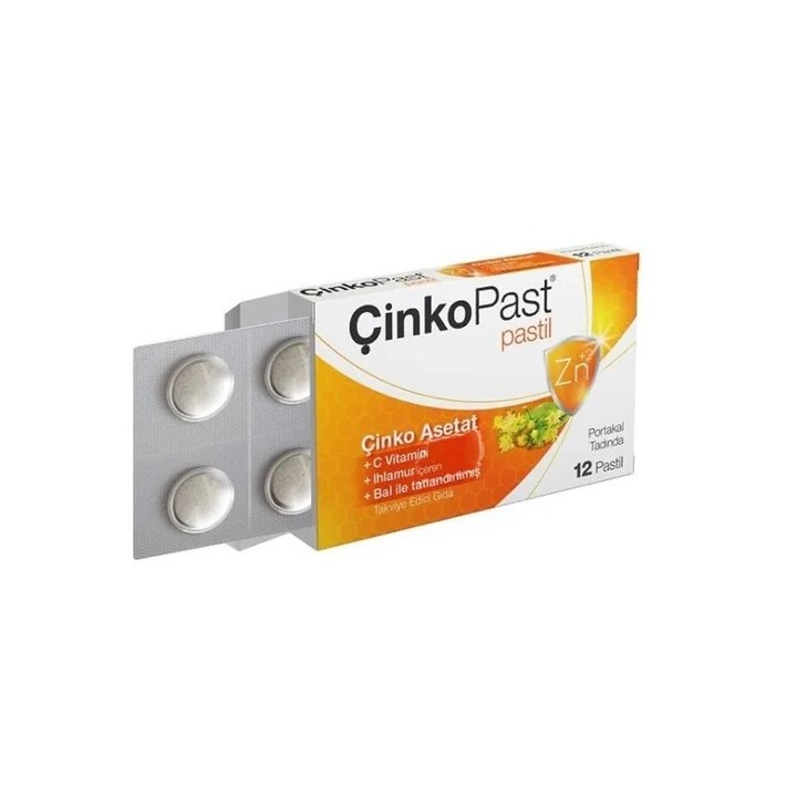 Çinkopast Portakal Ihlamur Bal 12 Pastil