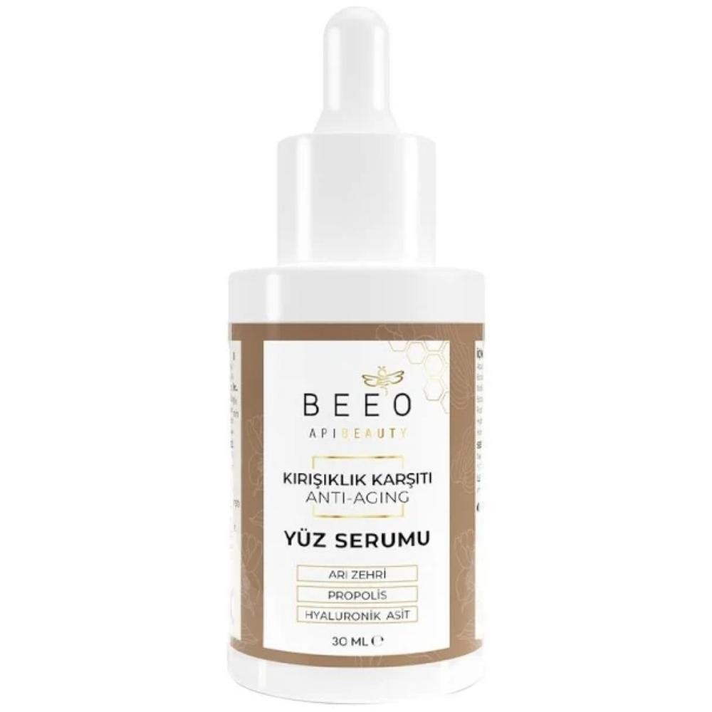 Bee'O Apibeauty Propolisli Anti-Aging Yüz Serumu 30 ml (Doğal bitkisel yağlar ve değerli vitaminler ile cildi besler.)