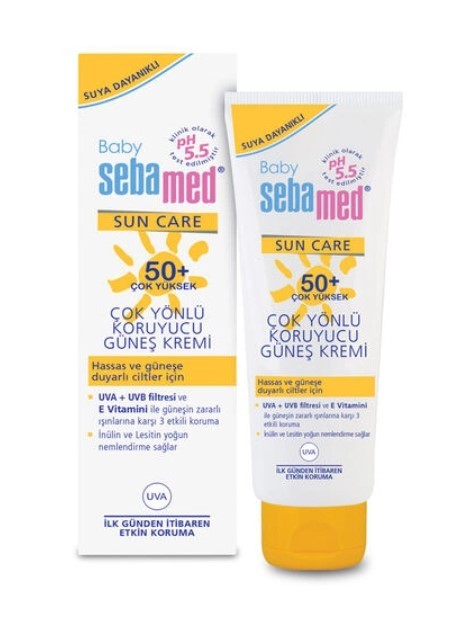 Sebamed Bebek Güneş Kremi SPF 50+ 75 ml Hassas ve güneşe duyarlı ciltler için (suya dayanıklıdır.)