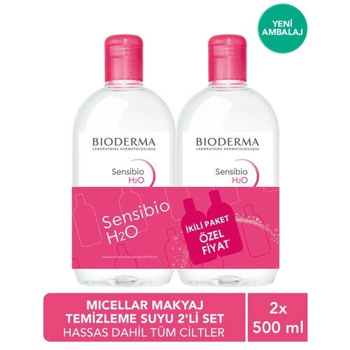 Bioderma Sensibio H2O İkili Set 500 ml + 500 ml