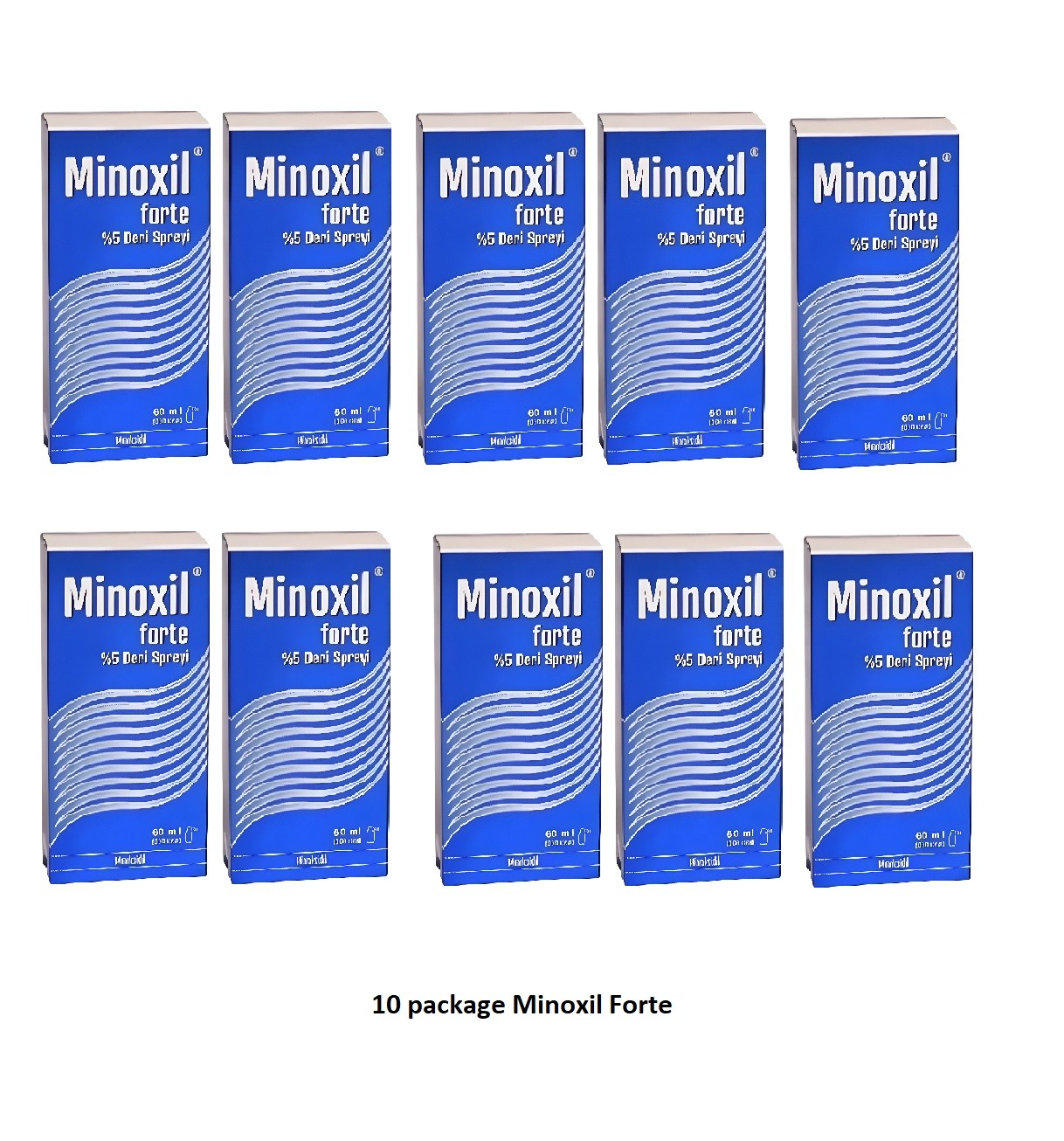 Minoxil Forte Leather Spray %5 60 ml 10 pcs advantage package