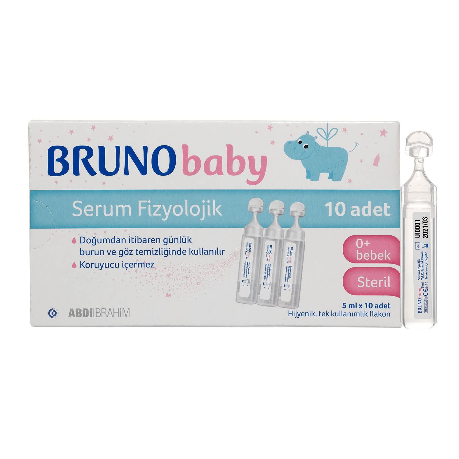 Bruno Baby Serum Fizyolojik 5 ml x 10 Flakon