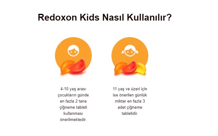 Redoxon Kids C Vitamini D Vitamini ve Çinko İçeren Çiğnenebilir Tablet 60 Adet