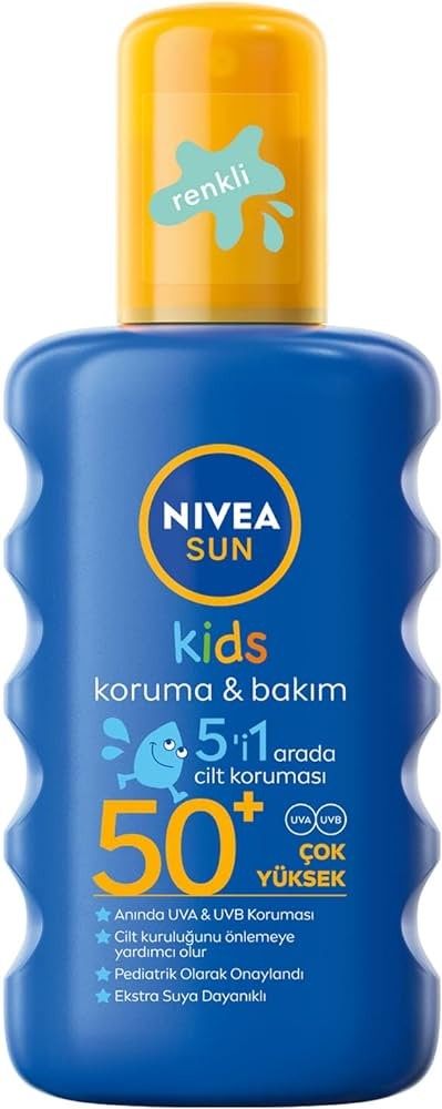 Nivea Sun Çocuk Güneş Spreyi Nemlendirici SPF50+ 200 ml