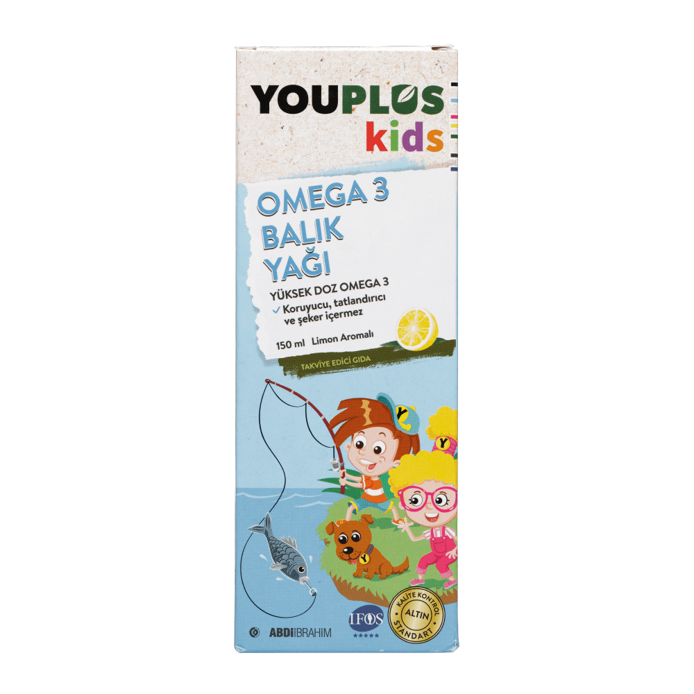 Youplus Kids Omega 3 150 ML Balık Yağı