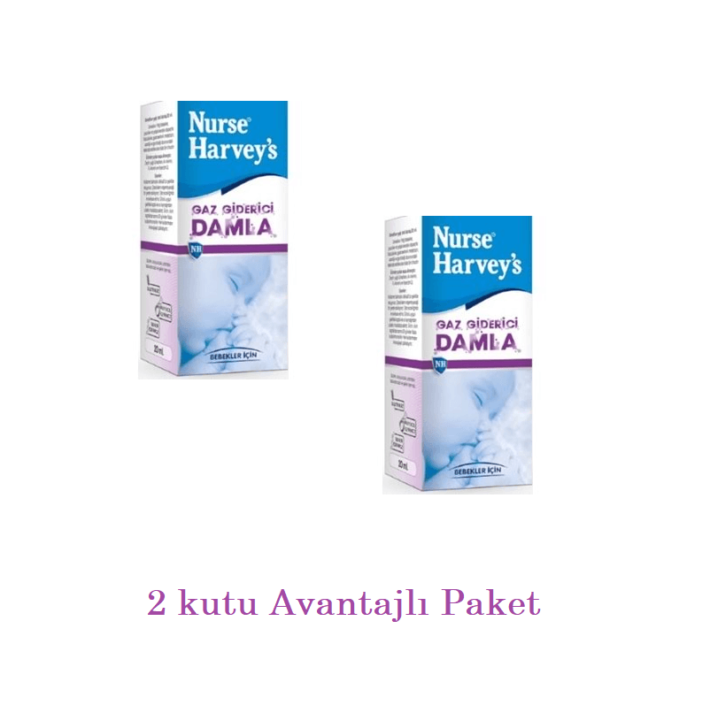 Nurse Harvey's Gaz Giderici Damla 20 ml x 2 Kutu Avantajlı paket