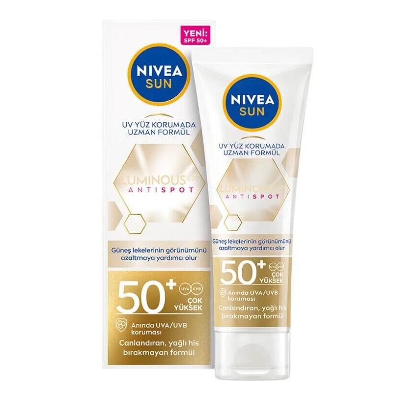 Nivea Luminous630 Leke Karşıtı SPF50+ Güneş Koruyucu Yüz Kremi 40 ml