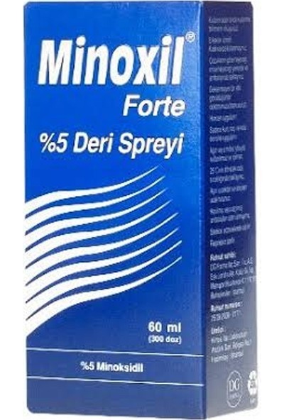 Minoxil Forte %5 Deri Spreyi, Çözelti 60 ml