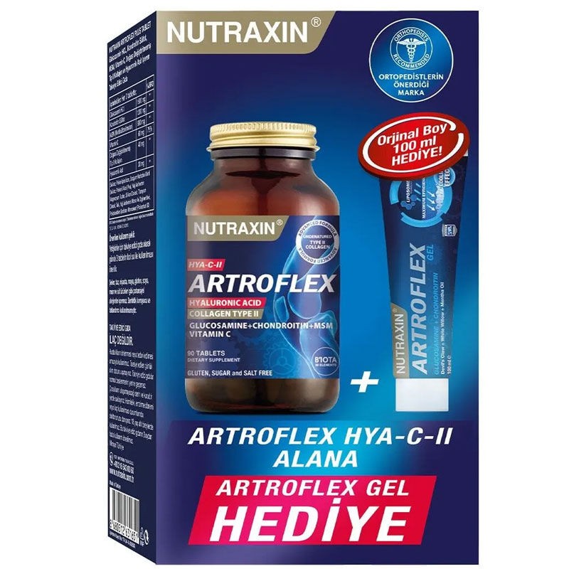 Nutraxin Artroflex HYA-C-II 90Tablet + Extra Gel HEDİYE