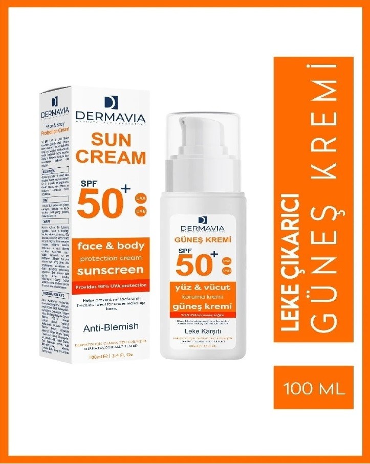 Dermavia Güneş Kremi Leke Karşıtı SPF50+ 100 ml