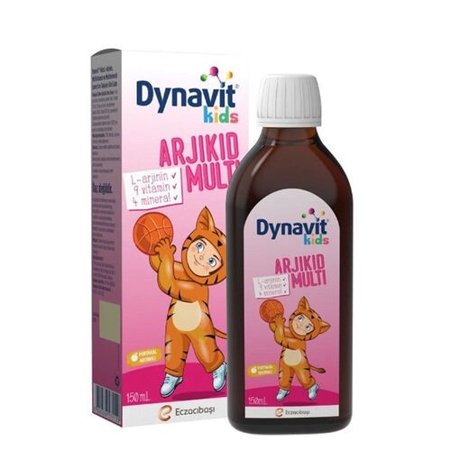 Dynavit Kids Arjikid Multi Portakal İçerikli Takviye Edici Gıda 150 ml (SKT 31/12/25)