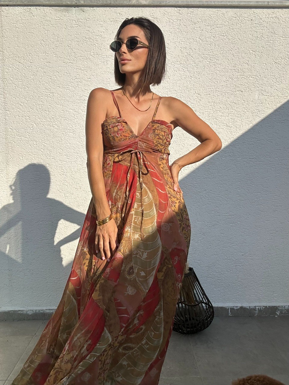 Zara Model Şifon Elbise 