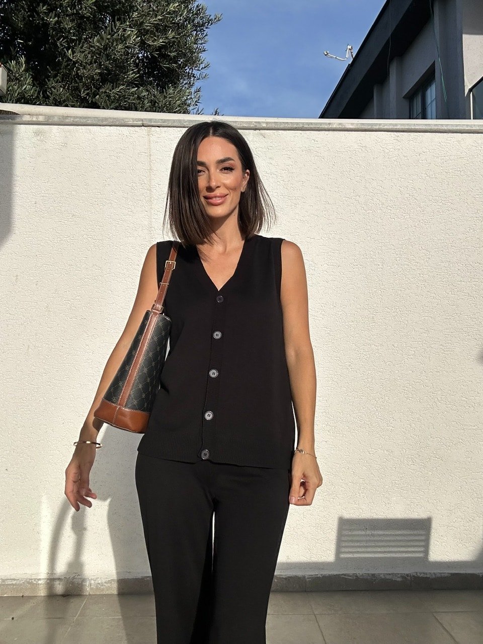 Sıfır Kol Triko Takım