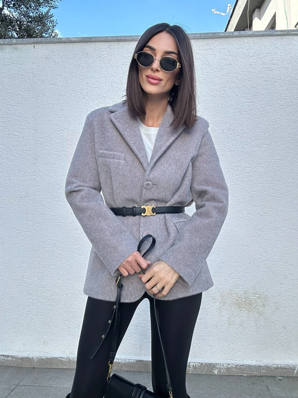 Fox Kürk Ceket  - Gri