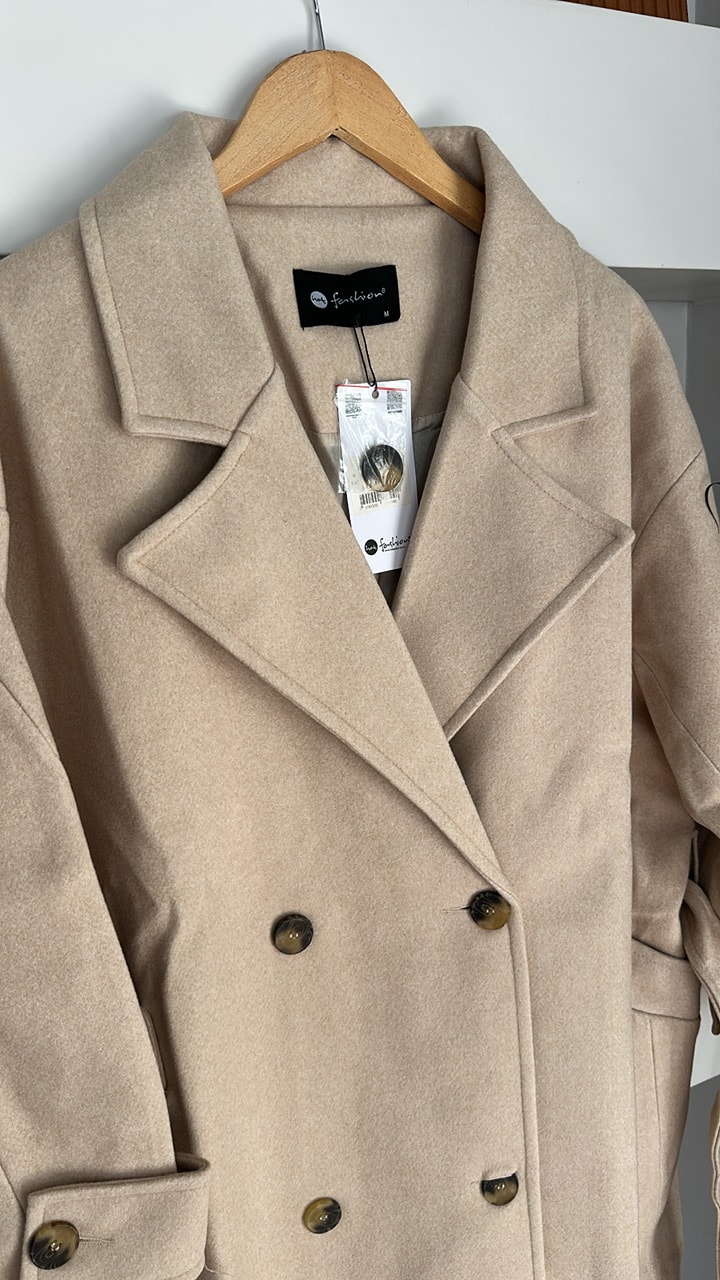 Oversize Kaşe Kaban 